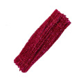 Factory direct sale 12 inch*6mm colorful craft Glitter pipe cleaner diy chenille stem for kids